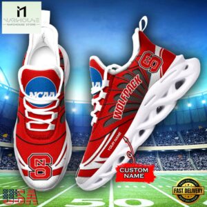 Custom Name North Carolina State Wolfpack Team Sport Max Soul Shoes For Fans
