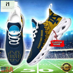 Custom Name Notre Dame Fighting Irish Sport Team Max Soul Shoes