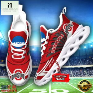 Custom Name Ohio State Buckeyes Team Sport Max Soul Shoes For Fans