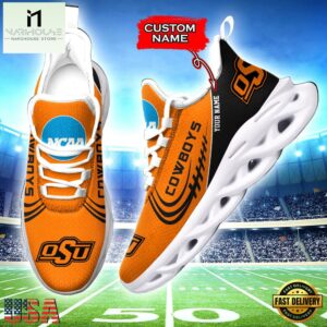 Custom Name Oklahoma State Cowboys NCAA Sport Team Max Soul Shoes