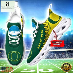 Custom Name Oregon Ducks Sport Team Max Soul Shoes