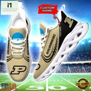 Custom Name Purdue Boilermakers NCAA Sport Team Max Soul Shoes