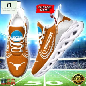 Custom Name Texas Longhorns NCAA Sport Team Max Soul Shoes