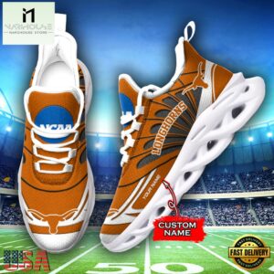 Custom Name Texas Longhorns Team Sport Max Soul Shoes For Fans