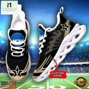 Custom Name Vanderbilt Commodores Team Sport Max Soul Shoes For Fans