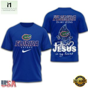Florida Gators Jesus In My Heart All Over Print Shirt