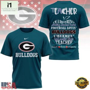 Georgia Bulldogs Teacher Pride 2025 Unisex 3D Shirt