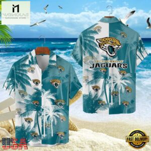Jacksonville Jaguars Hawaiian Shirt, NFL Resort wear