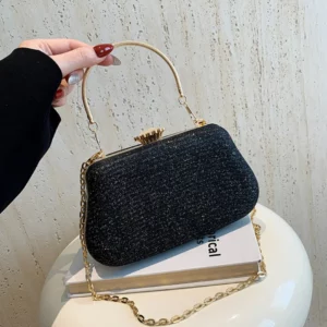 Alternative view of Luxury High Design Women Evening Bag Brand Party Banquet Glitter Bag for Ladies Wedding Clutch Handbag Shoulder Bag Chain Bolsas