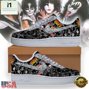 Kiss Band Black Edition Air Force 1 Shoes Sneaker