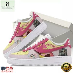 Lady Gaga Olympic Paris Air Force 1 Shoes Sneaker