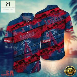 Los Angeles Angels Sunset Stripes Summer Hawaiian Shirt