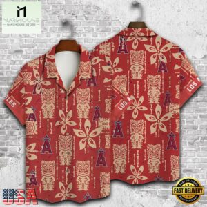Los Angeles Angels Tiki Tribal Summer Hawaiian Shirt