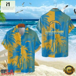 Los Angeles Chargers Hawaiian Shirt, NFL Resort wear