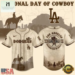Los Angeles Dodgers MLB x National Day Of Cowboy Baseball Jersey For Fans