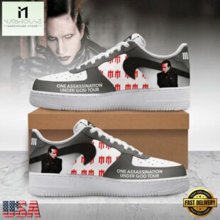 Marilyn Manson One Assassination Under God Tour Air Force 1 Shoes Sneaker