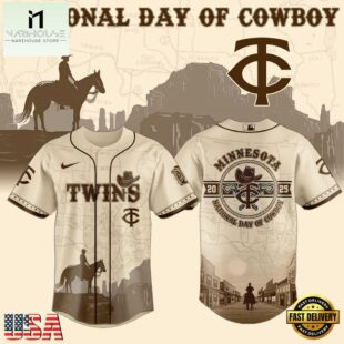 Minnesota Twins MLB x National Day Of Cowboy Baseball Jersey For Fans