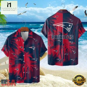 New England Patriots Hawaiian Shirt, NFL Resort wear