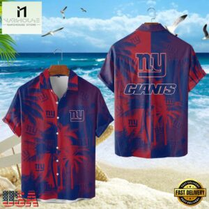 New York Giants Hawaiian Shirt, NFL Resort wear
