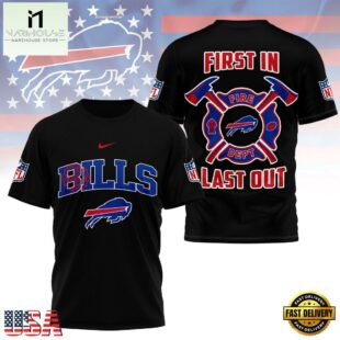 NFL Buffalo Bills Football Team Fire Dept Design T Shirt