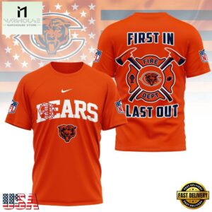 NFL Chicago Bears 2025 Fire Dept Unisex 3D Shirt