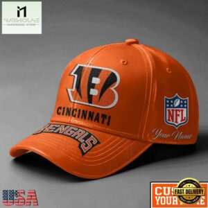 NFL Cincinnati Bengals Football Team Personalized All Over Print Cap
