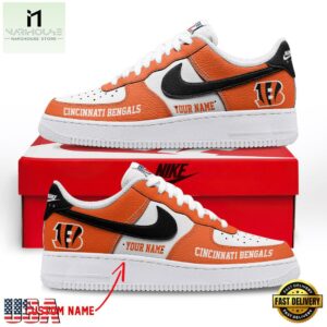 NFL Cincinnati Bengals Limited Edition Personalized Air Force 1 Shoes Sneaker