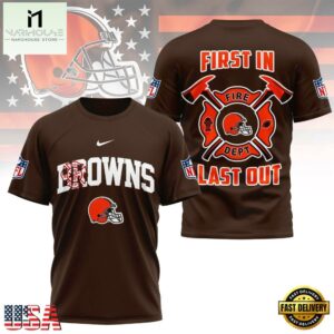 NFL Cleveland Browns 2025 Fire Dept Unisex 3D Shirt