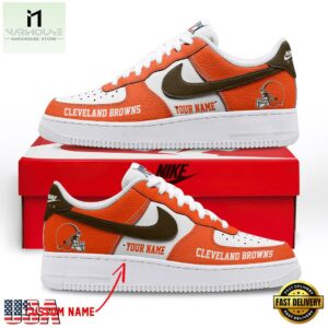 NFL Cleveland Browns Limited Edition Personalized Air Force 1 Shoes Sneaker