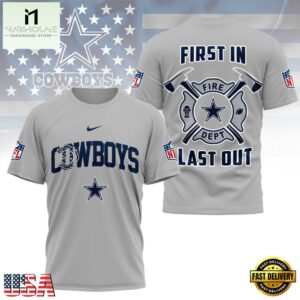 NFL Dallas Cowboys Football Team Fire Dept Design T Shirt