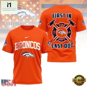 NFL Denver Broncos 2025 Fire Dept Unisex 3D Shirt