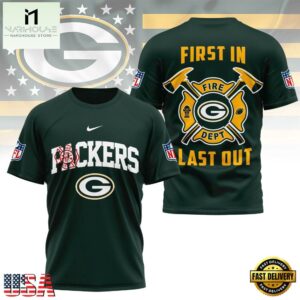 NFL Green Bay Packers 2025 Fire Dept Unisex 3D Shirt