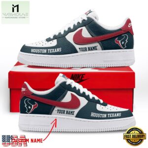 NFL Houston Texans Limited Edition Personalized Air Force 1 Shoes Sneaker
