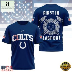 NFL Indianapolis Colts 2025 Fire Dept Unisex 3D Shirt