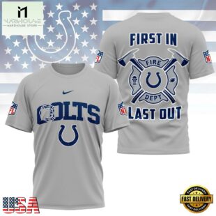 NFL Indianapolis Colts Football Team Fire Dept Design T Shirt