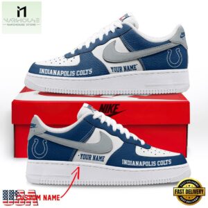 NFL Indianapolis Colts Limited Edition Personalized Air Force 1 Shoes Sneaker