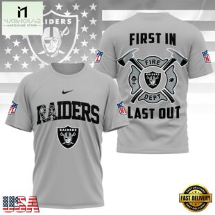 NFL Las Vegas Raiders Football Team Fire Dept Design T Shirt