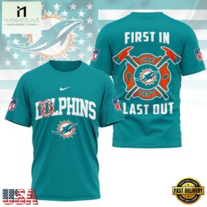 NFL Miami Dolphins 2025 Fire Dept Unisex 3D Shirt