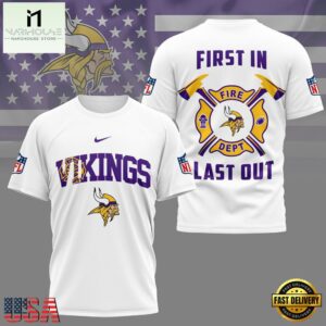 NFL Minnesota Vikings 2025 Fire Dept Unisex 3D Shirt