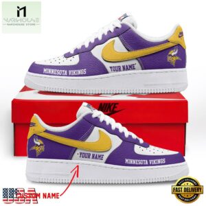 NFL Minnesota Vikings Limited Edition Personalized Air Force 1 Shoes Sneaker