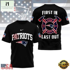 NFL New England Patriots 2025 Fire Dept Unisex 3D Shirt
