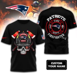 NFL New England Patriots Football Team Fire Fighter Unisex 3D Shirt