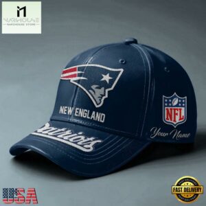 NFL New England Patriots Football Team Personalized All Over Print Cap