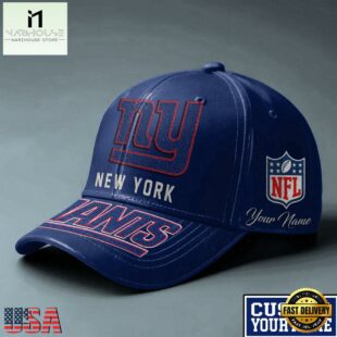 NFL New York Giants Football Team Personalized All Over Print Cap