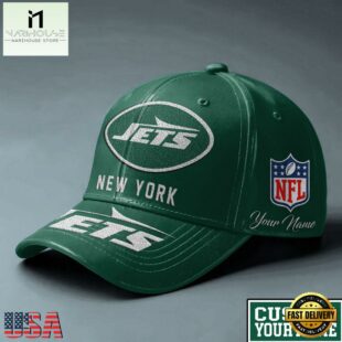 NFL New York Jets Football Team Personalized All Over Print Cap