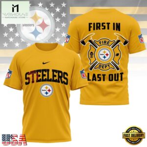 NFL Pittsburgh Steelers Football Team Fire Dept Design T Shirt