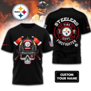 NFL Pittsburgh Steelers Football Team Fire Fighter Unisex 3D Shirt