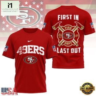 NFL San Francisco 49ers 2025 Fire Dept Unisex 3D Shirt