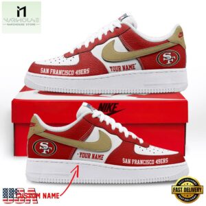 NFL San Francisco 49ers Limited Edition Personalized Air Force 1 Shoes Sneaker