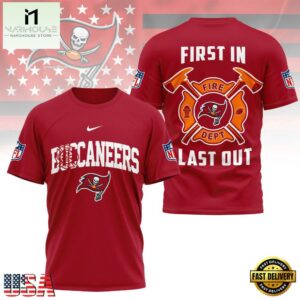 NFL Tampa Bay Buccaneers 2025 Fire Dept Unisex 3D Shirt